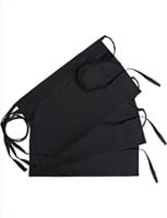New   Pack of 3 Waist Apron with 3 Pockets for