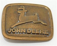 John Deere Brass Belt Buckle