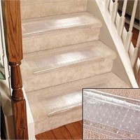 $33  Clear Stair Treads Carpet Protectors Set of 2