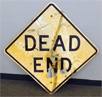 ** Old Dead End Road Sign - 30" x 30"