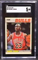 Graded 1987/88  Fleer Michael Jordan card