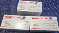 P - 3 BOXES WINCHESTER 45 AMMO (A4)