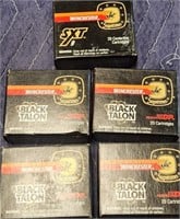 P - 5 BOXES WINCHESTER 9MM AMMO (A32)