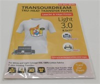 Transourdream Tru-Heat Transfer Paper for White &