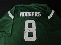 NEW YORK JETS AARON RODGERS SIGNED JERSEY COA