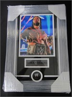 FRAMED ROMAN REIGNS SIGNED 8X10 PHOTO WWE