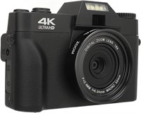4K Digital Camera, 48MP Vlog Camera with 3-inch 18