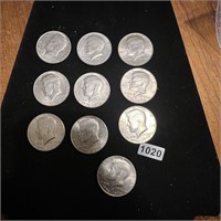 Bicentenial Kennedy 1/2 Dollar Lot