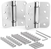 Houseables Self Closing Door Hinges, Mortise Sprin