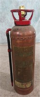 CONVERTED BRASS & COPPER FIRE EXTINGUISHER LAMP