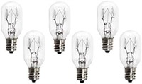 6 Pack 15 Watt E12 Socket Salt Lamp Bulbs,Replacem