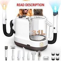 $170  9 in 1 Dog Grooming Vacuum  3.1L Dust Cup