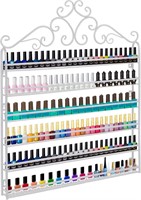 $53  5 Tier Nail Polish Wall Rack (White)