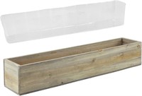 $24  Wood Planter Box  (H:4  Open:22x5)