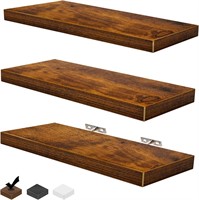 $30  Set of 5 Floating Shelves  16 Brown Wood