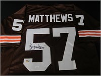 BROWNS CLAY MATTHEWS SIGNED JERSEY JSA COA