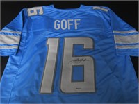 LIONS JARED GOFF SIGNED JERSEY GAA COA