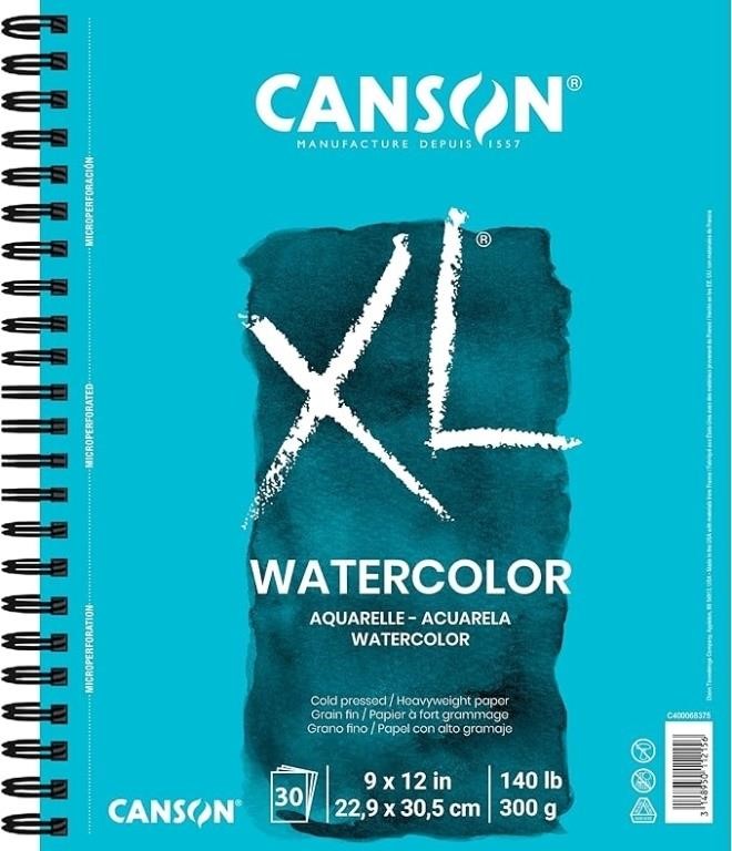 Canson XL Series Watercolor Pad, Heavyweight White