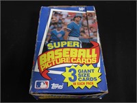 1985 TOPPS SUPER BASEBALL JUMBO CARD LOT