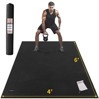 CAMBIVO Large Exercise Mats for Home Workout, 6'