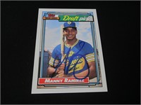 1992 TOPPS MANNY RAMIREZ AUTOGRAPHED RC