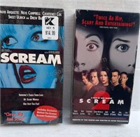 NEW VHS “SCREAM” and “SCREAM 2”