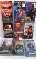 9 NEW VHS MOVIES COCKTAIL TOM CRUISE RAMBO III