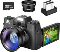 4K Digital Camera, Vlogging Camera for YouTube Com
