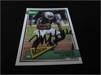 2018 CLASSICS MARSHAWN LYNCH AUTOGRAPH COA