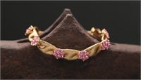 Crown Trifari Ribbon Bracelet  1930-1950s