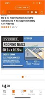 Case of roofing nails