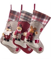 (Only 1pc) Sunnyglade 3PCS 17.5" Christmas