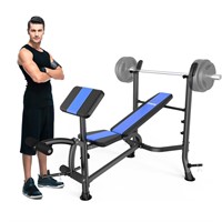 DONOW Adjustable Weight Bench, Olympic Workout Be