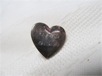 James Sterling Vintage Silver Avery Heart Pin
