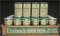 Vintage Collection of Einbock Bock Beer Cans