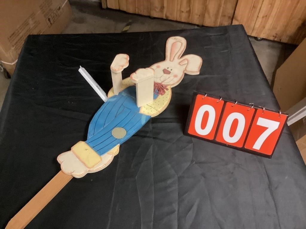 Bunny yard sign