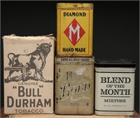 Vintage Collection of Tobacco Tins (4)