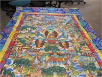 Large Oriental Design Tapestry