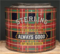 Vintage Sterling Fine Cut Tobacco Tin