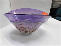 Glass Bowl  18.5" x 12.5"