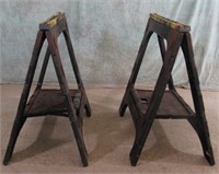 2- FOLDING SAW HORSES/CARPENTRY TABLES