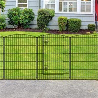 INJOPEXI Decorative Garden Fence 12 Panels 26ft (