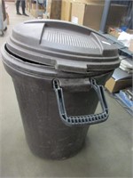 Large plastic trashcan