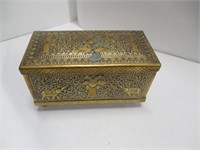 Embossed Brass Box