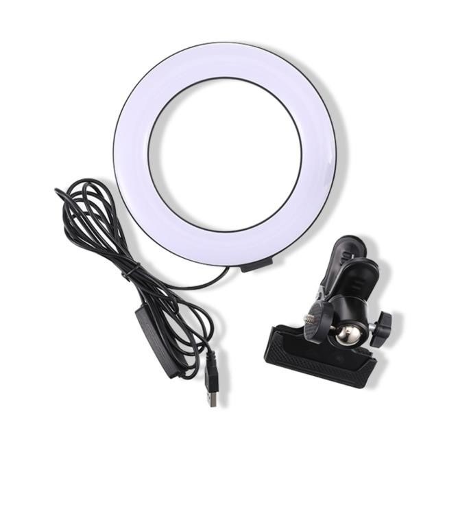 LED Ring Light Video Conference Clamp Mount