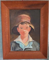 COPY OF 'THE TORN HAT' *WOOD FRAME