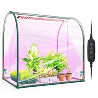 *Indoor Mini Greenhouse with Grow Light ,27.2" L ×