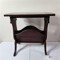Brandt Furniture Wooden Magazine Holder Table