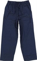 Blue Poplin Woven Drawstring Pajama Pant -