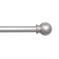 C7532  Mainstays 5/8" Nickel Ball Curtain Rod, 28-